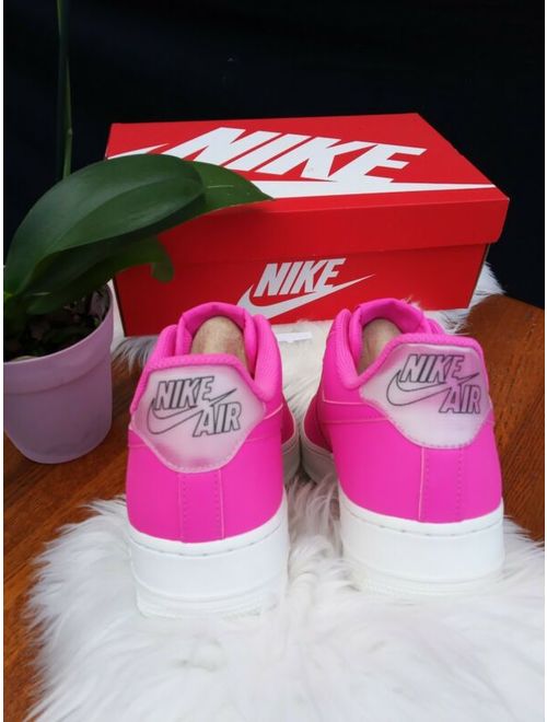 SIZE 8 WOMEN'S NIKE AIR FORCE FUCHSIA PINK AF1 AO2132 600 CASUAL SNEAKERS