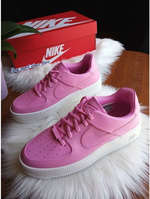 8 WOMEN'S NIKE AF1 AIR FORCE SAGE LOW PINK ROSE WHITE AR5339 601 SNEAKERS