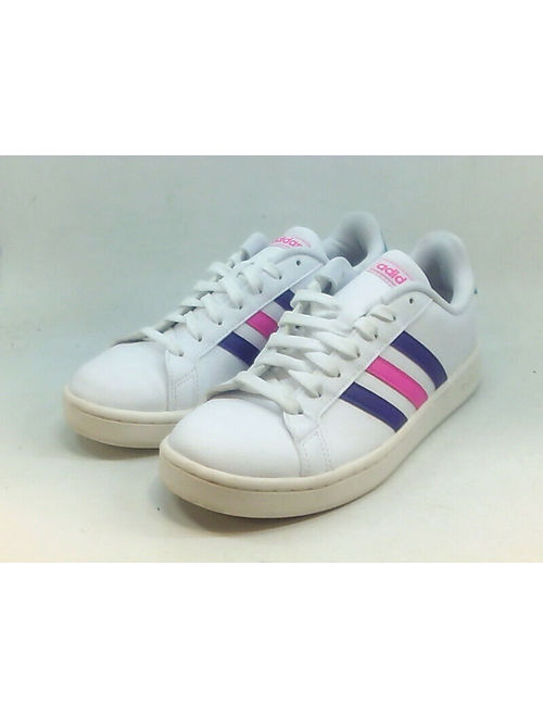 Adidas Womens Grand Court Low Top Lace Up Fashion Sneakers, Pink, Size 8.0 OMqo