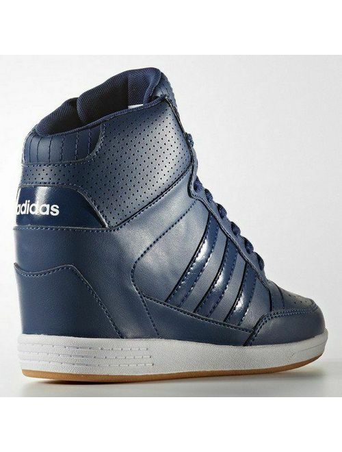 Buy Adidas Hi Top Comfort Wedge Fashion Walking Shoes Sneakers Navy ...