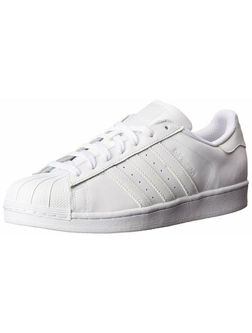 Adidas Womens Superstar Low Top Lace Up Fashion, White/White/White, Size 15.0 KC