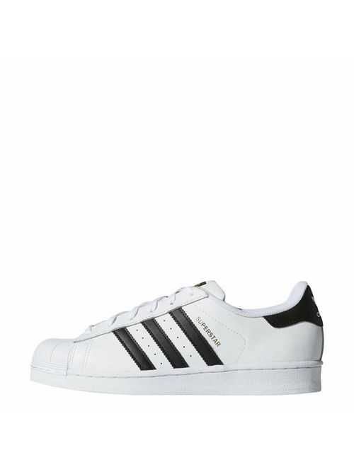 Adidas Womens Superstar Leather Low Top Lace Up, White/Black/White, Size 6.0 py0