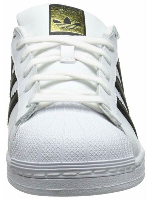 Adidas Womens Superstar Leather Low Top Lace Up, White/Black/White, Size 6.0 py0