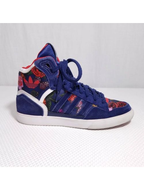 Adidas Originals X Rita Ora Extaball Shoes High Fashion Sneakers Floral US 6.5