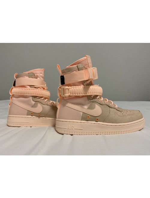 Nike Women's SF AirForce 1's Crimson Tint Pink 857872-800 Size 8