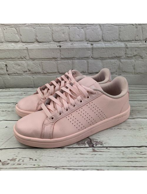 Buy Adidas NEO Cloudfoam Advantage Stripe Court Pink Sneakers ...