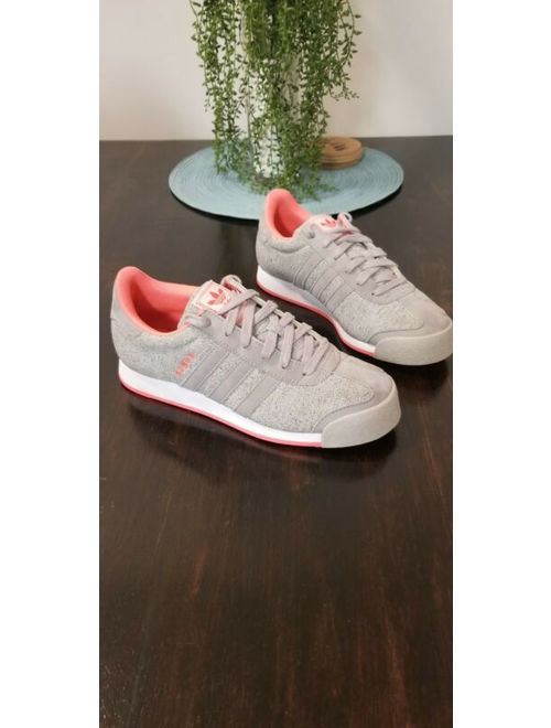 Adidas Samoa Athletic Running Sneakers Gray Pink Womens Size 7