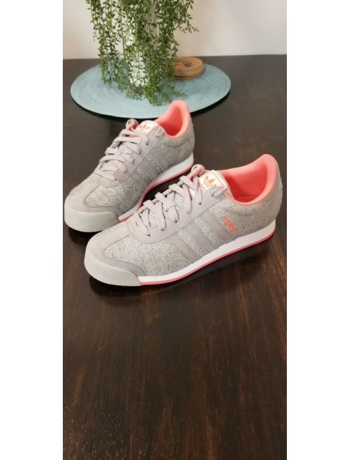 Adidas Samoa Athletic Running Sneakers Gray Pink Womens Size 7