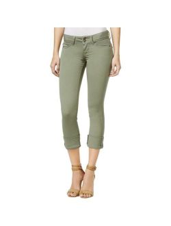 Womens Ginny Green Denim Cuffed Low Rise Cropped Jeans 30 BHFO 0268