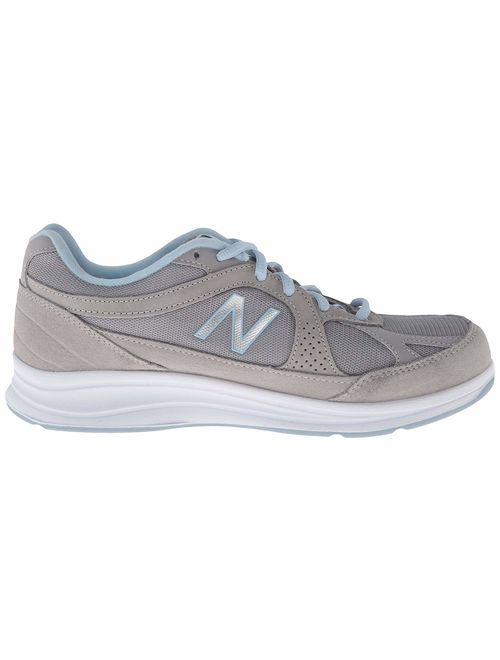New Balance Womens Ww877 Low Top Lace Up Running Sneaker, Silver, Size 9.0