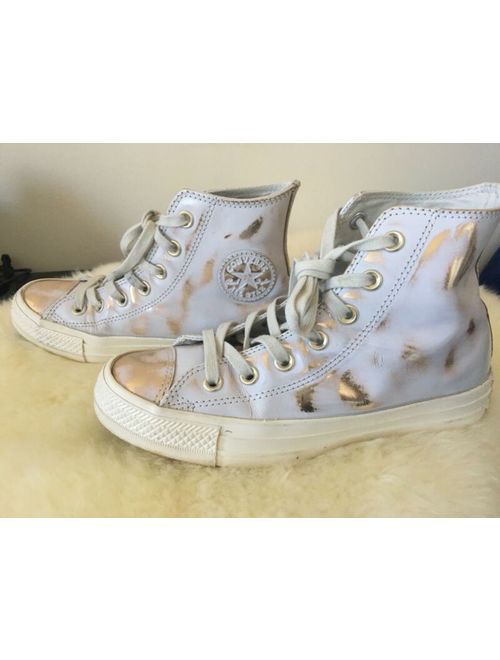 Womens Shoe Converse Art. 553300c Mod. all Star Brush off Leather Hi only 35