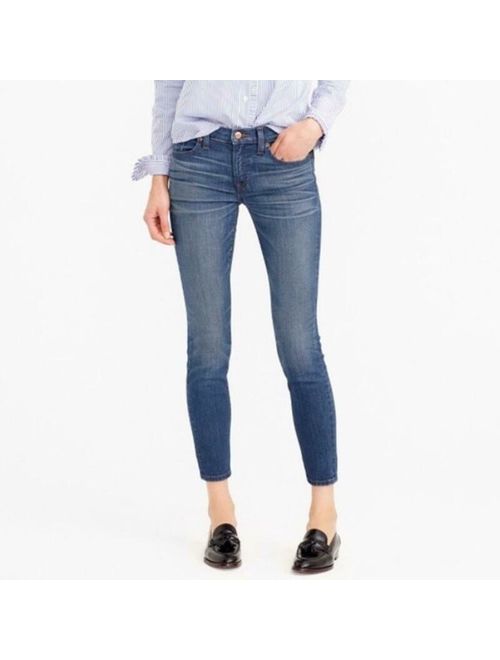 J. CREW Skinny TOOTHPICK JEANS IN LANCASTER WASH Mid-Rise Ankle Stretch 31