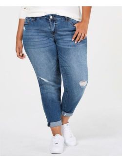 Celebrity Pink 8199 Plus Size 14W NEW Blue Skinny-Leg Jeans Ripped 5-Pockets $64