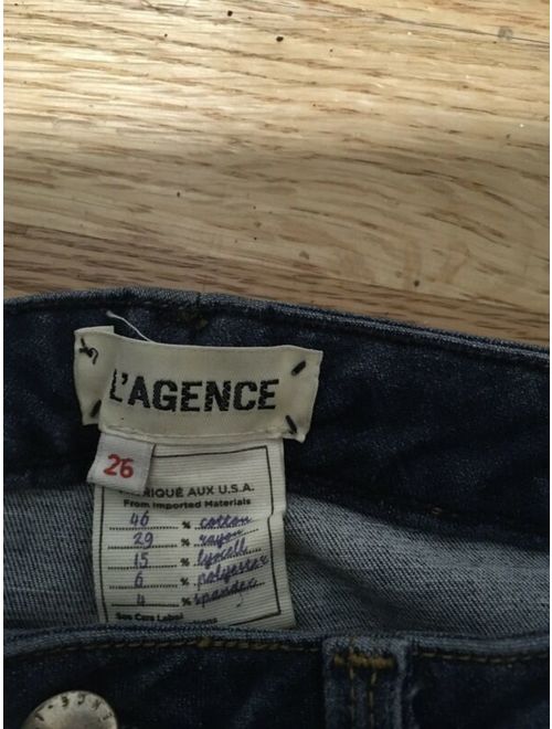 Lagence Chantal Skinny Jeans Dark Vintage 26