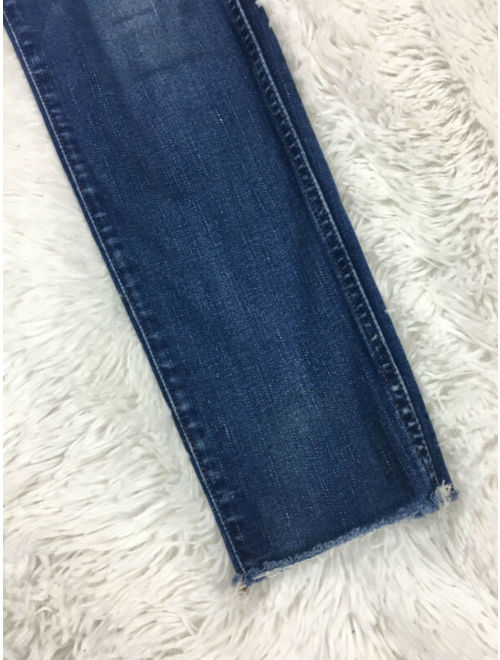 Madewell 27 Jeans 9 inch High Rise Raw Hem Skinny Slim Stretch Denim Womens