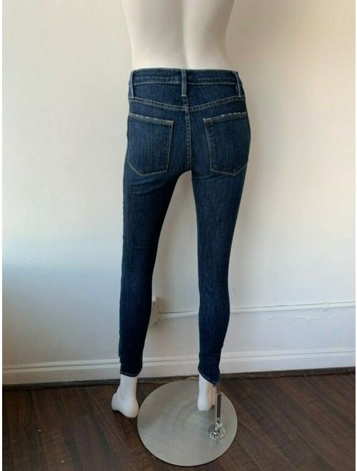 Frame Le High Skinny Jeans Blue Size 26 Slim