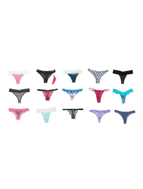 jooniyaa Women Variety of Underwear Pack T-Back Thong G-String Panties