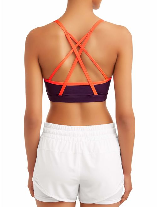 Athletic Works Women's Active Performance Crossback Sports Bra