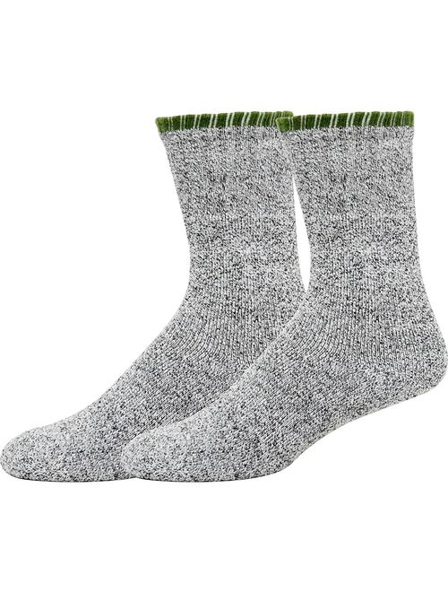 Soxnet Eco Friendly Heavy Weight Recyled Cotton Thermals Boot Socks 4 Pairs (9-11, Color Tipping)