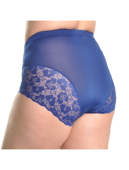 Angelina High Waist Boxer Briefs with Lace Accent Detail