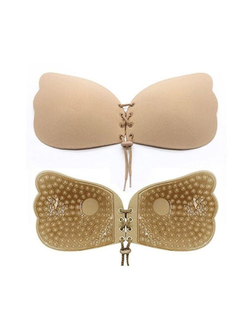 Women's Strapless Backless Invisible Reusable Sticky Push Up Bras