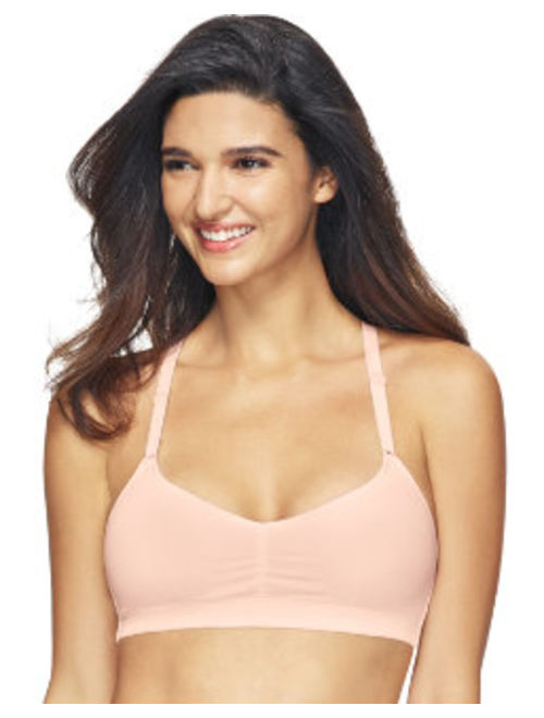 Hanes T-Shirt Soft Unlined Racerback Pullover Bra, Style G541