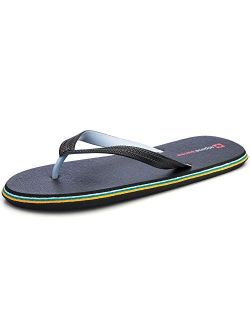 Mens Flip Flops Beach Sandals Lightweight EVA Sole Comfort Thongs