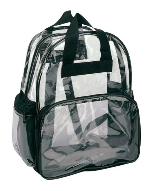 Clear Backpack Book Bag Transparent School Sports Stadium Concert Arena TSA Security Shoulder Travel 3 Pockets