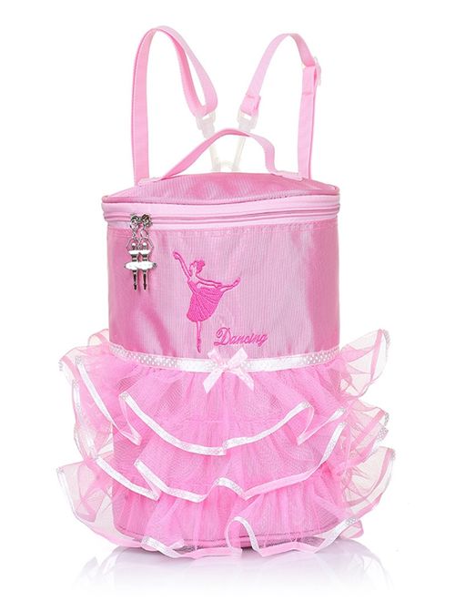 Dance Ballet Backpack Tutu Barbie Dance Bags Pink Children Girls Bag for School, Treat Goodie Bags For Kids Girls and Boys Birthday