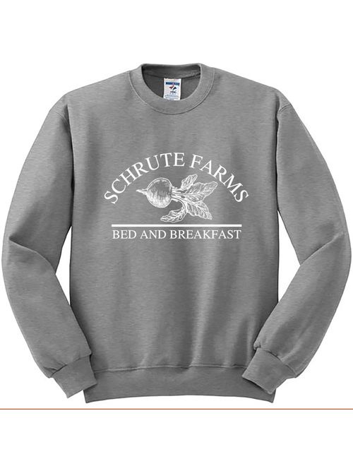 Nuff Said Schrute Farms Beets Bed and Breakfast Sweatshirt Sweater Pullover - Unisex