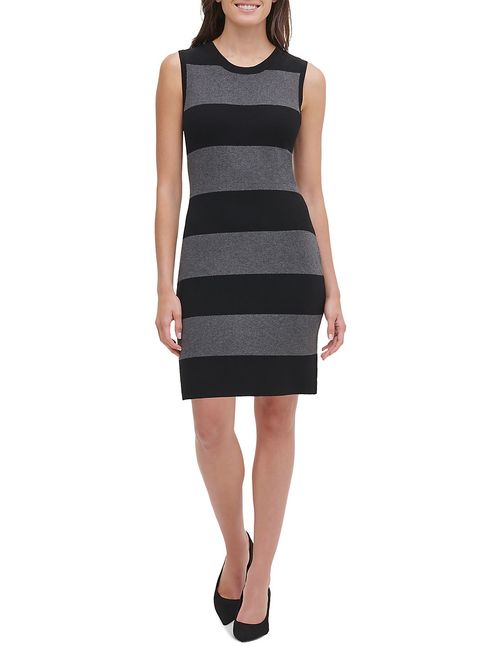 Tommy Hilfiger Mixed Stripe Sleeveless Sweater Dress