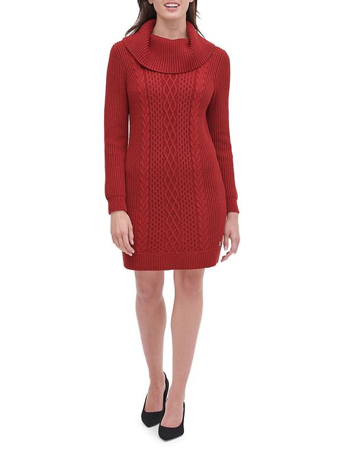 Tommy Hilfiger Cable-Knit Sweater Dress