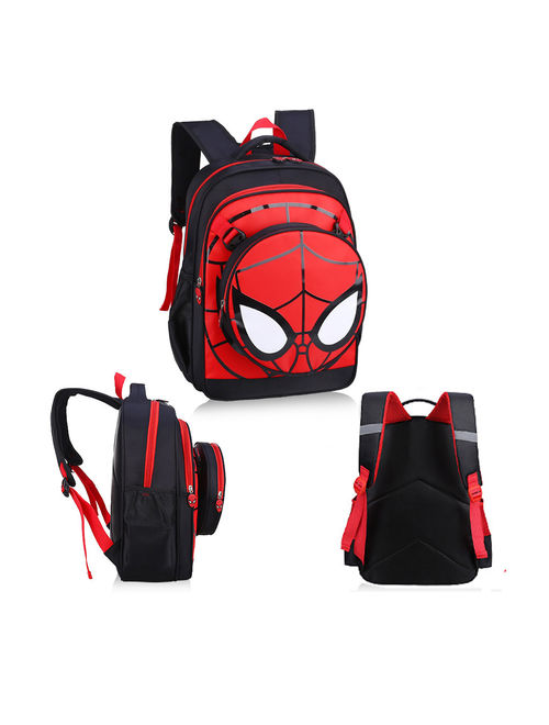 Spiderman Backpack for boys Halloween Gift Waterproof Comic School Bag with Shoulder Bag