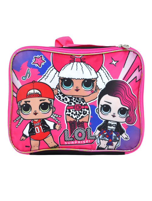 Girls LOL Surprise! M.C. Swag Diva Rocker Backpack 16" w/ Detachable Lunch Bag