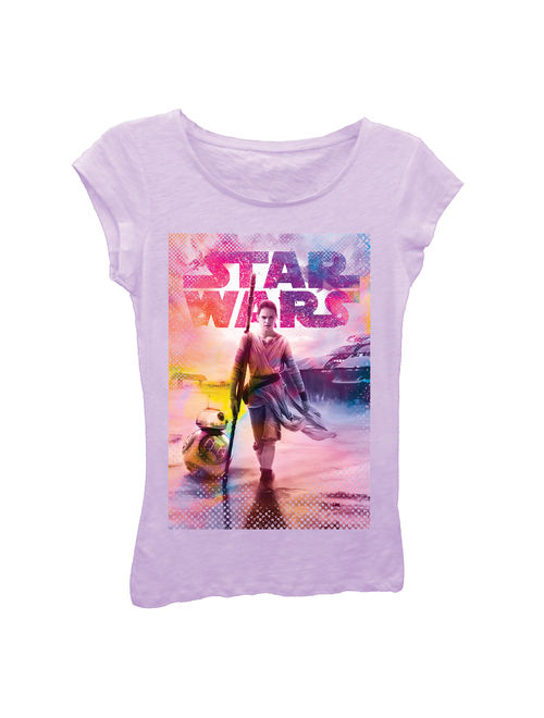 Girls' Star Wars Rey and BB-8 T-Shirt