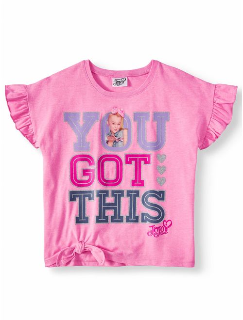 Nickelodeon JoJo Siwa "You Got This" Tie-Front T-Shirt (Little Girls & Big Girls)
