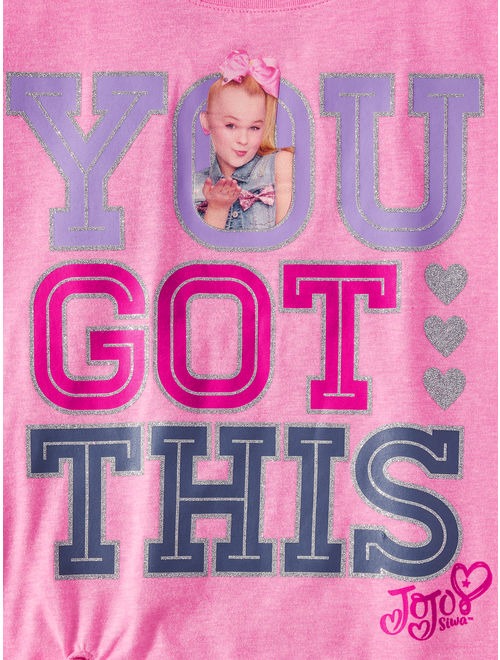 Nickelodeon JoJo Siwa "You Got This" Tie-Front T-Shirt (Little Girls & Big Girls)