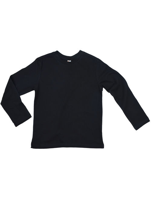Earth Elements Big Kid's (Youth) Long Sleeve T-Shirt Large Black