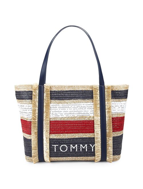 Tommy Hilfiger Striped Piper Tote Bag