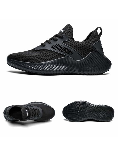 Kapsen Men's Walking Shoes Mesh Casual Athletic Shoes Minimalist Running Shoes Non-Slip Lightweight Breathable Tennis Fashion Sneakers