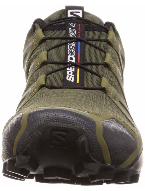 Salomon Men's Speedcross 4 Trail Running Shoes, Grape Leaf/Burnt Olive/Black, 7