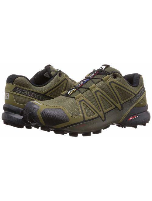 Salomon Men's Speedcross 4 Trail Running Shoes, Grape Leaf/Burnt Olive/Black, 7