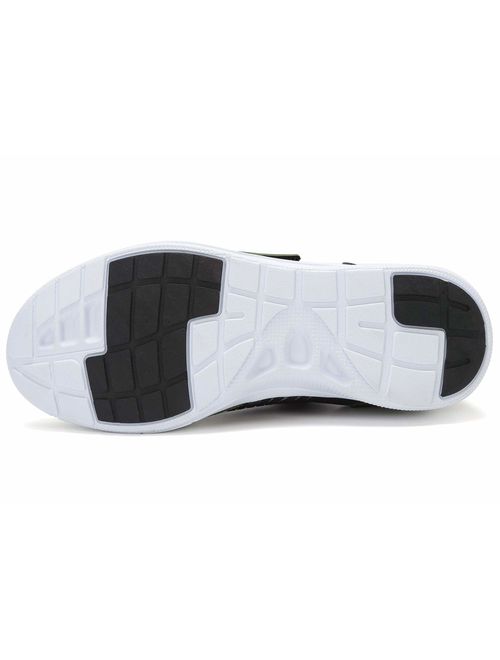 VIFUUR Men's Lightweight Casual Walking Athletic Shoes Breathable Running Slip-on Sneakers Socks Shoes
