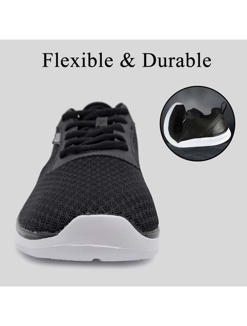 GESIMEI Men's Breathable Mesh Tennis Shoes Comfortable Gym Sneakers Lightweight Athletic Running Shoes