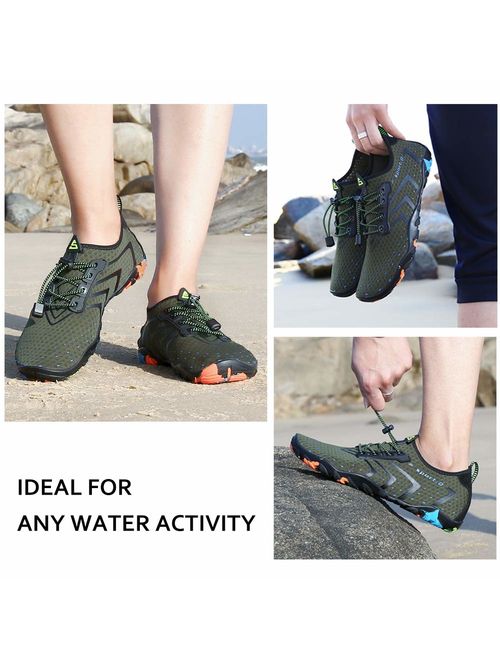 Oberm Womens Mens Water Shoes Quick-Dry Barefoot Aqua Socks