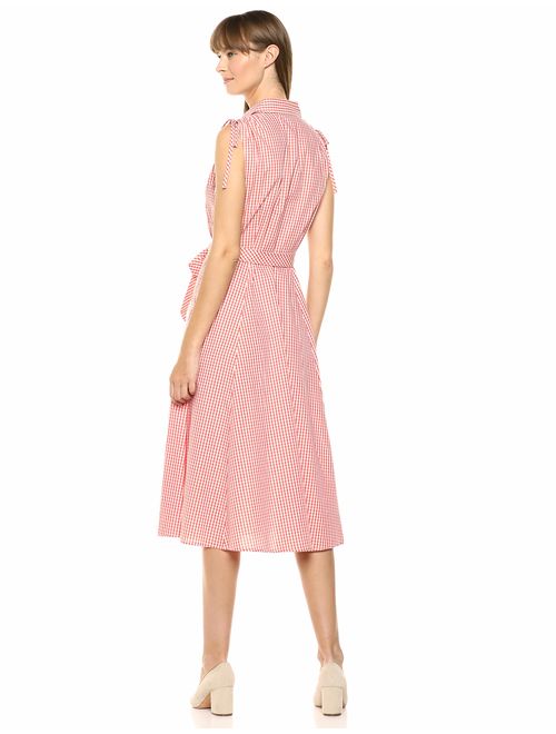 Calvin Klein Women's Sleeveless Button Front Shirt Dress