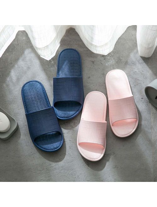 Finleoo Women and Men Bath Slipper Anti-Slip for Indoor Home House Sandal