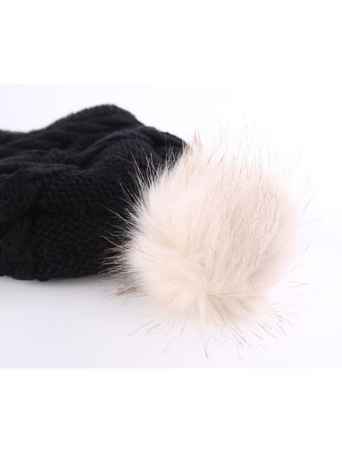 Home Prefer Girls Sherpa Earflaps Hat Kids Winter Hat Beanie Fuzzy Peruvian Hat