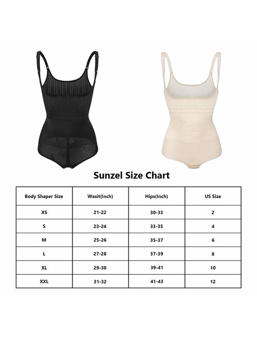 Sunzel Women's Body Briefer Smooth Wear - Your Own Bra Slimmer Shapewear Bodysuits