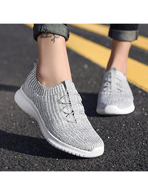 TIOSEBON Women's Slip On Walking Shoes Lightweight Casual Sneakers